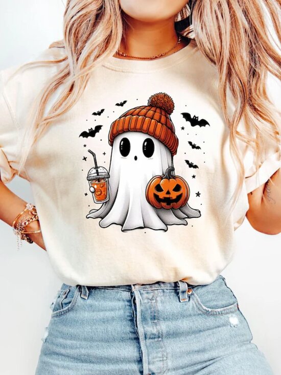 Other - Cute Ghost Tee, Ghost Halloween T-Shirt, Halloween Women's Shirt, Halloween Pump